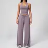 Conjunto de yoga TK Amazon transfronteiriço escovado, secagem rápida, costas bonitas, conjunto esportivo de regata, roupas casuais para corrida e fitness para mulheres