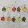 Pingente de acrílico de plástico transfronteiriço Maple Leaf Harvest Festival Dia de Ação de Graças Jogos de jardim de infância Contas de cristal de imitação DIY