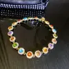 Traje de collar y pendientes de diamante ovalado europeo y americano exagerado luz de lujo alta gama cadena de clavícula nicho moda joyería al por mayor