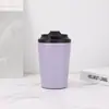 Fornecimento Exclusivo Transfronteiriço de Copos de Café de Aço Inoxidável de Terceira Geração Envoltos em Couro, Copos com Isolamento a Vácuo de Camada Dupla, Copos Coloridos Estilo Americano para Refrigerante Pintados por Spray