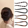 Novo Grampo de Cabelo em Forma de U Estilo Chinês para Mulheres 2025 Novo Grampo Elegante para a Parte de Trás da Cabeça, Grampo com Cabeça de Bola, Pente Grampo
