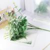 16 Hojas de Dinero Bifurcadas, Hojas de Eucalipto, Plantas Verdes, Flores Artificiales, Plantas Artificiales, Arreglos Florales para Bodas, Hojas Decorativas al por Mayor