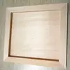Marco de madera blanco Bah para hacer manualidades DIY de barro de perlas y barro de nieve, marco de fotos para pintar
