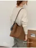 Bolsas Retro de Nicho Bolsos para Mujer 2026 Nuevo de Moda Bolso Cubo de Gran Capacidad Bolso de Hombro Moderno Bolso de Hombro Casual