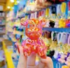 Urso colorido de desenho animado decoração criativa fofa urso violento desktop de casa urso galvanizado decoração interior de carro presente