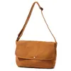 Bolsa de lona lavada 16 onças 100% algodão bolsa transversal feminina bolsa mensageiro bolsa de ombro para trabalho estudante aula bolsa de tecido simples