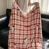 Nueva manta chal multifuncional de terciopelo de leche, estilo de dibujos animados, fresca y linda, terciopelo de doble cara, manta para el hogar, manta para siesta en la oficina