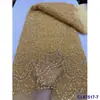 Vestido Moderno Francês Bordado com Lantejoulas Vestido de Casamento Tecido de Renda Lantejoulas de Noiva Tecido de Renda