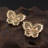 Acessórios de joalheria fundidos DIY 29*23mm pingente pingente borboleta estéreo de cobre fundido