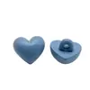 Cor de macaron botão de coração de pé alto cor de plástico coração de pêssego botão liso decoração de suéter infantil camisa de tricô
