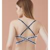 Sutiã Sexy Decote V Profundo Alças Cruzadas Sem Costura Fivela Frontal Push-Up Costas Bonitas Íntimos Sem Aros Sutiã Bojo Interno All-In-One para Mulheres