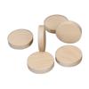 Astillas de madera redondas, astillas de madera de pino, astillas de madera para bricolaje, astillas de madera redondas, fabricantes, astillas de madera al por mayor, bloques de madera redonda de haya, cubierta de madera