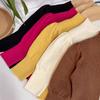 Suéter Básico para Niñas Ropa de Otoño Suéter Tejido para Niños Suave Encerado Suéter de Cuello Medio Alto para Bebé Niña Primavera y Otoño Estilo Occidental