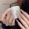 Blanco Puro Huazi Corte Gota de Agua Arte de Uñas Diamante Flash Vidrio K9 Gota de Agua Colorida Borde Invertido Planos Fondo Diamante Joyería para Uñas Venta al por Mayor