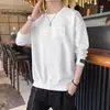 Sudadera para adolescente camiseta de manga larga para hombre sin capucha primavera y otoño 2026 nueva de cuello redondo capa interior top marca de moda ins
