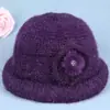 Chapéu Quente de Novo Estilo de Inverno para Mães de Meia-Idade e Idosas, Chapéu de Lã Espesso à Prova de Vento para Senhoras Idosas, Chapéu de Algodão Tricô para Avós