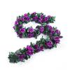 Guirnalda de Rosas Artificiales Guirnalda de Flores Falsas Cubierta de Ducto de Aire Acondicionado Decoración de Techo para Sala de Estar Planta Enredadera de Plástico Envuelto