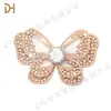 Lazo de Doble Capa con Pedrería de Diamante Completa Decoración para Ropa de Mujer Flor para Zapato Hebilla para Zapato Accesorios para Zapatos Accesorios para Bolsas de Zapatos Hechos a Mano DIY Venta al por Mayor
