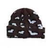 Estilo Coreano Otoño e Invierno Dulce y Fresco Elegante Retro Corazón Estampado de Leopardo Gorro de Lana para Niñas Cálido Circunferencia de Cabeza Grande Gorro de Punto