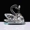 Ornamento de Cisne Simulado de Cristal Brilhante Artesanato de Cristal de Cisne Ornato para Interior de Carro Fábrica de Presentes Fornecimento Direto