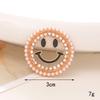 Yi Lian Nueva Aleación Perla Smiley diy Accesorios de Joyería Hechos a Mano Diamante Hueco Smiley Accesorios para Carcasa de Teléfono Móvil