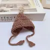 Handdog DIY Mini Tira Chapéu de Lã Boneca Boneca Usando Corda Chapéu Acessórios Vestir Boneca Chapéu Triângulo