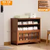 Gabinete de zapatos para la entrada, Gabinete de almacenamiento para la sala de estar, Gabinete de almacenamiento de madera maciza, Zapatero para la entrada del hogar, Estilo popular 2025