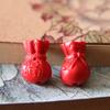 Cuentas de Cinabrio, Loto de Pez Pequeño, Accesorios de Cuentas DIY con Cuerda Roja Fabricante Mayorista de Accesorios para Pulseras