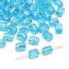 Cuentas de Cristal de Vidrio Facetado Rectangular Color Chapado Accesorios para Collares Pulseras Hechos a Mano DIY Con Cuentas
