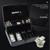 Nova Caixa de Armazenamento à Prova de Fogo com Fechadura, Caixa de Ferro Pequena para Armazenamento, Cofre Doméstico para Documentos, Pequena Caixa de Dinheiro Mini, Armazenamento Portátil