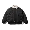 Northern Limit Roupa Masculina Marca Americana Moderna 2025 Inverno Novo Estilo Gola de Pelo Removível Roupas de Algodão Roupa de Trabalho Masculina Roupas de Algodão Jaquetas Grossas de Algodão