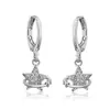 Lote mixto de varios estilos aretes de oro para mujer con colgante geométrico de circón microincrustado joyería de oreja de nicho de alta gama
