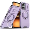 Aplicable para Redmi Note 15 Funda de Teléfono con Soporte Magnético para Coche con Sensación de Piel Xiaomi 17T Push de Ventana k80 Funda Protectora Resistente a Caídas