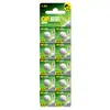 Pila Botón Alcalina Super Gp 1.5V Batería Alcalina Paquete de 10 Empaquetado en Tarjeta Pila Botón para Coche de Juguete Botón de Llave