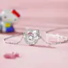 Collar Inteligente para Gato Femenino Cadena para Clavícula con Corazón Pulsante Nicho Lujo Ligero Regalo de Cumpleaños Diseño Colgante de Corazón