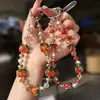 Cadena para Teléfono Móvil Shishi Ruyi Lujo Accesible Cadena para Teléfono Móvil de Cristal con Cuentas Colgante para Funda de Teléfono Móvil Cadena para Bolso Pequeño Correa para Teléfono Móvil