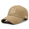 Novo Boné de Beisebol Unissex com Letra Bordada Moda Esporte Chapéu de Sol Primavera e Outono Todas as Estações Boné de Aba de Pato Transfronteiriço