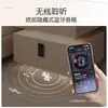 Mesa de cabeceira inteligente, moderna e simples, feita de madeira maciça com luzes, armário de cama inteligente Bluetooth de carregamento sem fio multifuncional de luxo