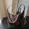 Bolso Grande de Mujer para Otoño e Invierno, Versátil 2026 Nuevo Retro Simple Bolso de Hombro Cruzado, Bolso Tipo Dumpling para Viajar
