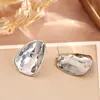 Pendientes de Metal Geométricos Irregulares Estilo Fresco Pendientes Geométricos Exagerados Elegantes Nuevos Pendientes Elegantes Otoño e Invierno 2025
