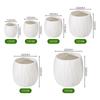 Atacado de fábrica vaso de plástico para flores de cimento cerâmica simples de alta qualidade varanda exterior simulação plantas em vaso verdes flores decorativas