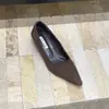 Punta Fina Tacón Aguja Francés Zapatos de Tacón Alto Negros para Mujer 2026 Nuevos Otoño e Invierno Stiletto Gamuza Zapatos de Trabajo