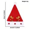 2026 Regalos de Navidad Transfronterizos de Amazon Decoraciones para Fiestas Navideñas Accesorios para Fotos Ciervo Multicolor con Astas Gorro de Navidad