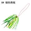 Cinta de cola de punta dividida 14 cm/2 g atada a mano con barba de seda de silicona Anzuelo dorado Isem a juego Yan Yue
