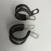 Abrazadera de Tubo Tipo R Fija con Tornillo M10 304 Recubierta de Goma EPDM Abrazadera de Fijación de Cables para Tubería Corrugada