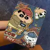 Funda protectora linda de Detective Shin-chan para tableta Apple iPad, pro anti-doblez, air 8Y plegable mini caricatura 10ª generación