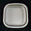 Bacia Quadrada Dobrável para Casa Lavatório Portátil Dobrável Lavatório para Lavar Vegetais Dormitório de Estudante Plástico Aprofundado Bacia para Lavar os Pés