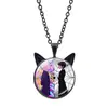 Colar de Quarta-feira Acessórios Mais Vendidos para Mulheres Transfronteiriço Quarta-feira Adams Menina Lobo Pequena Pingente de Orelha de Gato Corrente para Suéter