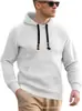 Comercio Exterior Nuevo de Amazon Transfronterizo Sudadera Casual con Capucha de Jacquard a Cuadros para Hombre con Bolsillo Grande