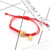 Versión coreana de pulsera de cuerda roja tejida a mano de los 12 signos del zodíaco Red net lovers este año transferencia lote de pulseras de los 12 signos del zodíaco
